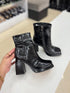 Block Heel Ankle Boots